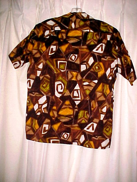 Retro Mod Abstract Hawaiian Tiki Shirt