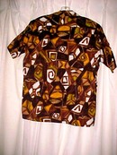 Retro Mod Abstract Hawaiian Tiki Shirt