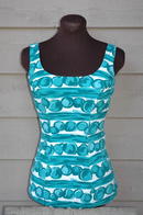 Vintage bathing suit Mod Abstract pattern
