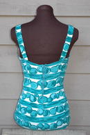 Vintage bathing suit Mod Abstract pattern