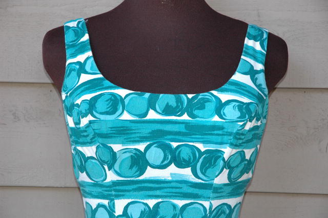 Vintage bathing suit Mod Abstract pattern