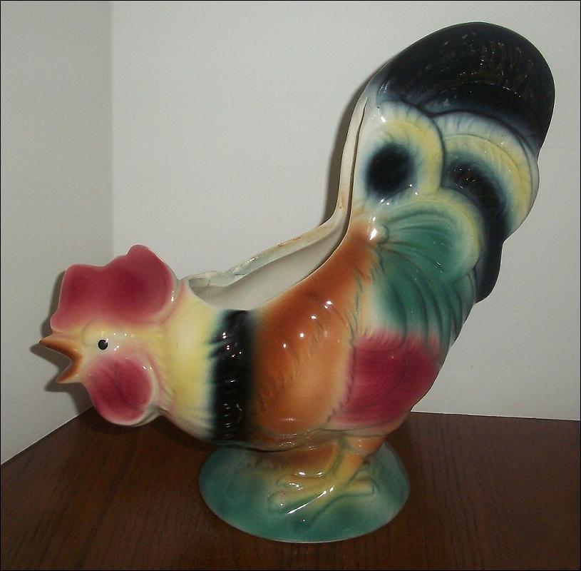 Royal Copley Rooster Planter
