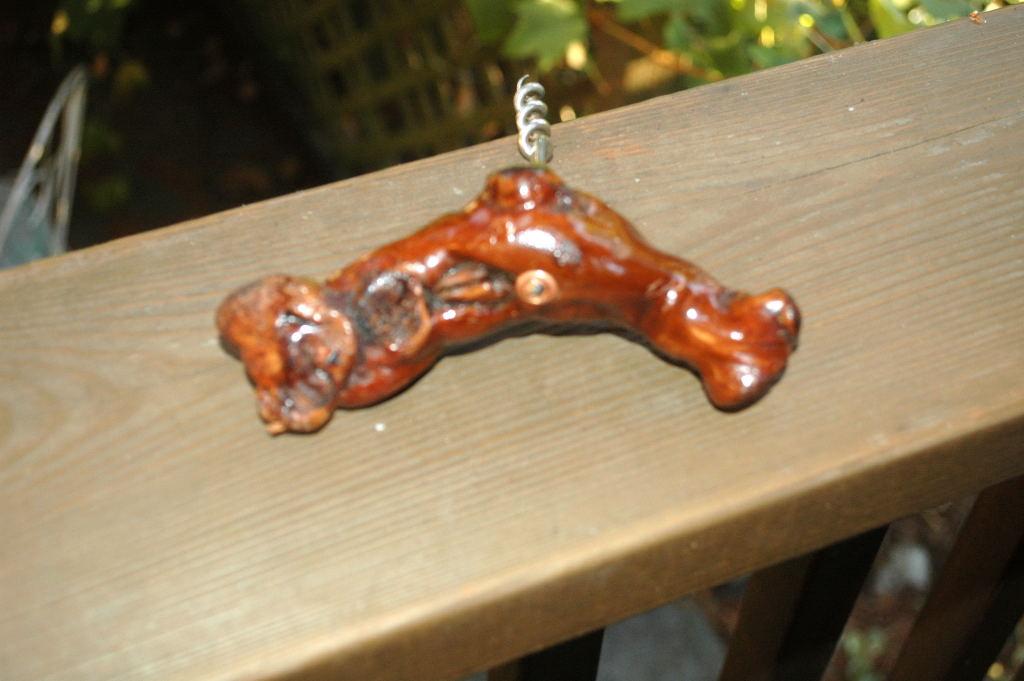 Old Burl Wood Corkscrew Handcrafted