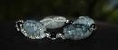 Black Grey Faceted Chunky Fire Agate Beads Bracelet with silver, glass foil & irriescent seed beads twisted snake pattern