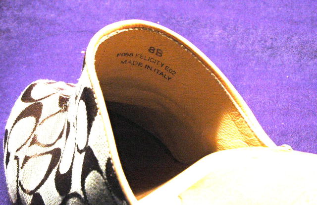 Authentic COACH High Heal CLOGS, SHOES, sz 8