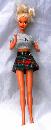 Vintage Calvin Klein Barbie Cropped T-shirt and Plaid Skirt