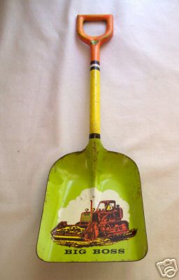 Vintage Tin Litho Ohio Art Shovel