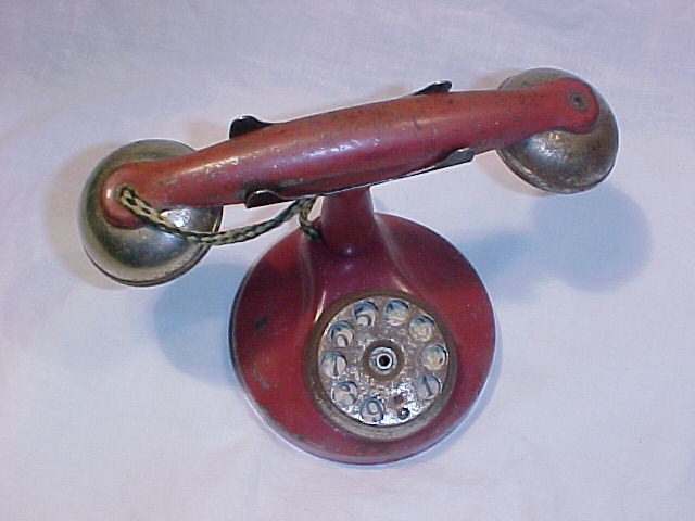 Red Tin Toy Phone