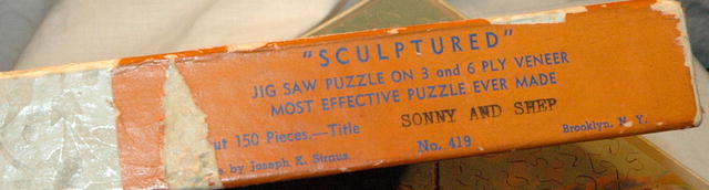 vint Sculputured wood Jigsaw Puzzle Sonny&Sheep