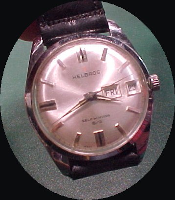 Vintage Self Winding Helbros Day & Date Watch