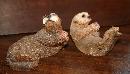 2 Otters Stone Critter Sculpture United Design Corp 1990