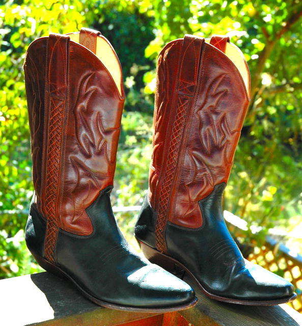 Cole Haan 2-tone Cowboy Boots 10.5 MED