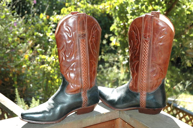 Cole Haan 2-tone Cowboy Boots 10.5 MED