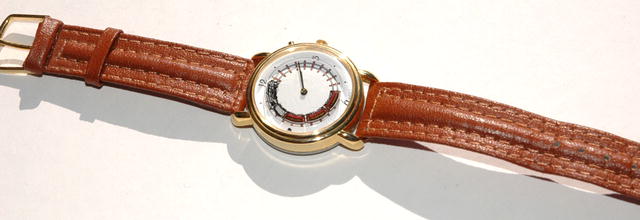 Train Watch, Train moves round on track & whistles !