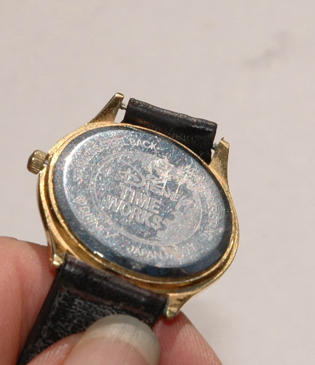 Mickey Mouse Gold Face watch Disney Time Works