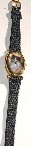 Lovely Cat & Flowers Watch WR -Avon