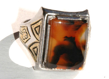 Montana Moss Agate & Sterling Silver Ring