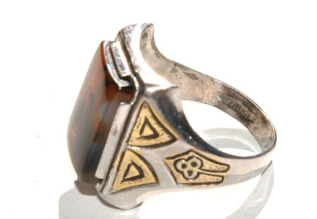 Montana Moss Agate & Sterling Silver Ring