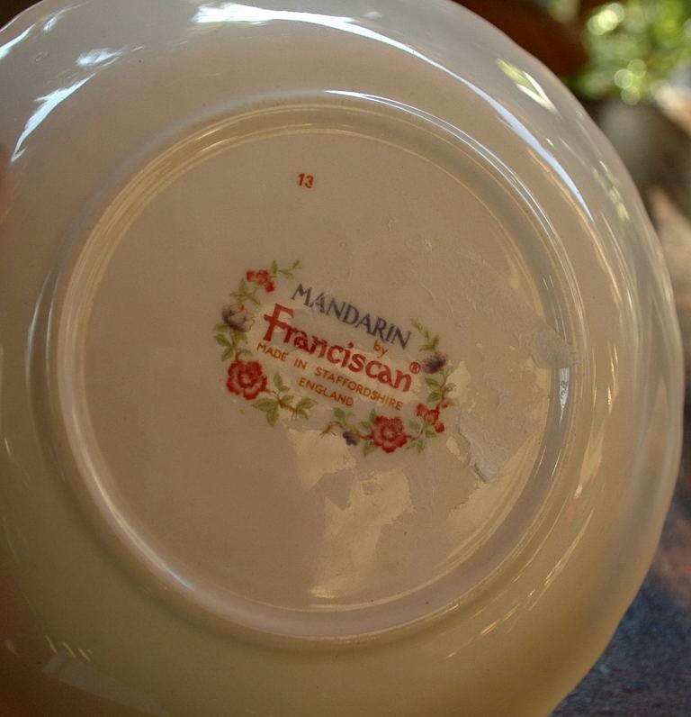 6 Rare Franciscan China Mandarin 6.25 Soup Cereal Bowls