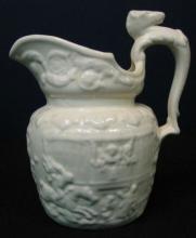 Milk pitcher Horse & Fox Hunting Scene Arthur Wood, England