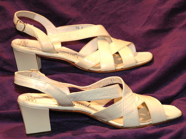 Leather Florsheim Sandals Heals Pumps Retro