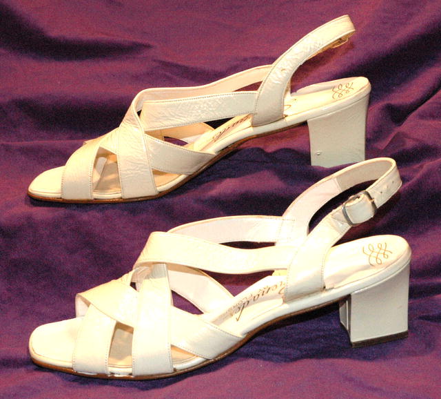Leather Florsheim Sandals Heals Pumps Retro