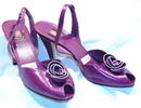 Purple Leather Rose Anne Klein Pumps slingback *PRICE REDUCTION!*