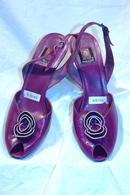 Purple Leather Rose Anne Klein Pumps slingback *PRICE REDUCTION!*