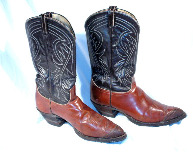 Vintage 3-tone Lizard Tips Tony Lama Boots 13 ** PRICE REDUCED**!!