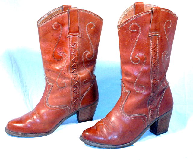 Vintage Western Pee Wee Style Cowgirl Boots sz6