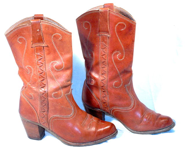 Vintage Western Pee Wee Style Cowgirl Boots sz6