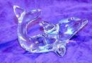 Villeroy & Boch Crystal Glass Dolphin Paper Weight