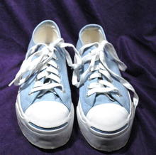 Ladies Powder Blue Converse Jack Purcell Shoes Sneakers sz 6.5