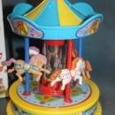 Child's Toy Musical Carousel Wind up Toy / FREE SHIPPING
