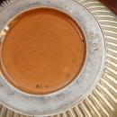 Modernist Asymmetrical Wavy Rim Stoneware Pottery Bowl, Signed