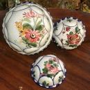 Bassano Italy Hand Painted Ceramic Kitchen Molds Set of 3 Ceramiche ABC