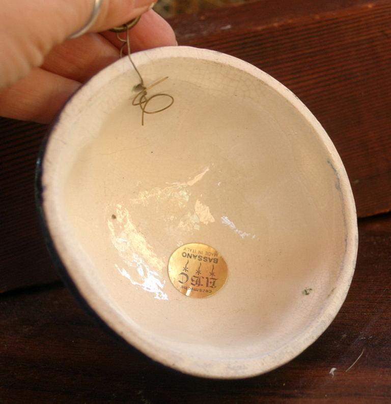 Bassano Italy Hand Painted Ceramic Kitchen Molds Set of 3 Ceramiche ABC
