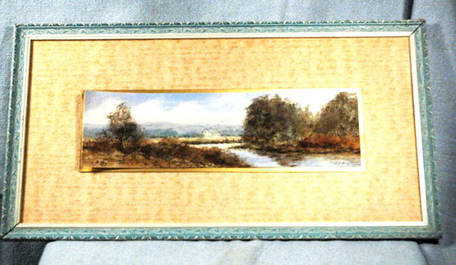Country Scene Water color by Leroy
