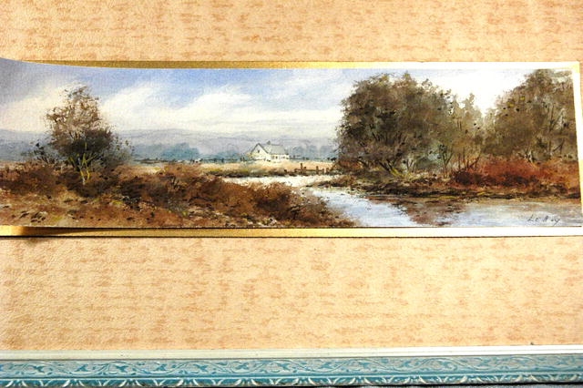 Country Scene Water color by Leroy