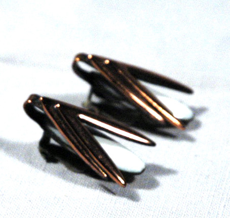 Matisse Copper Enamel Earrings Classic Moderne