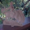 VINTAGE CAST IRON RODEO COWBOY DOORSTOP OR BOOKEND