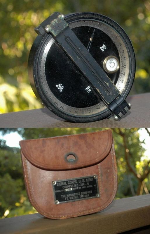 A. Lietz Co. San Fransisco Signal Corps U.S. Army Compass in Leather Case