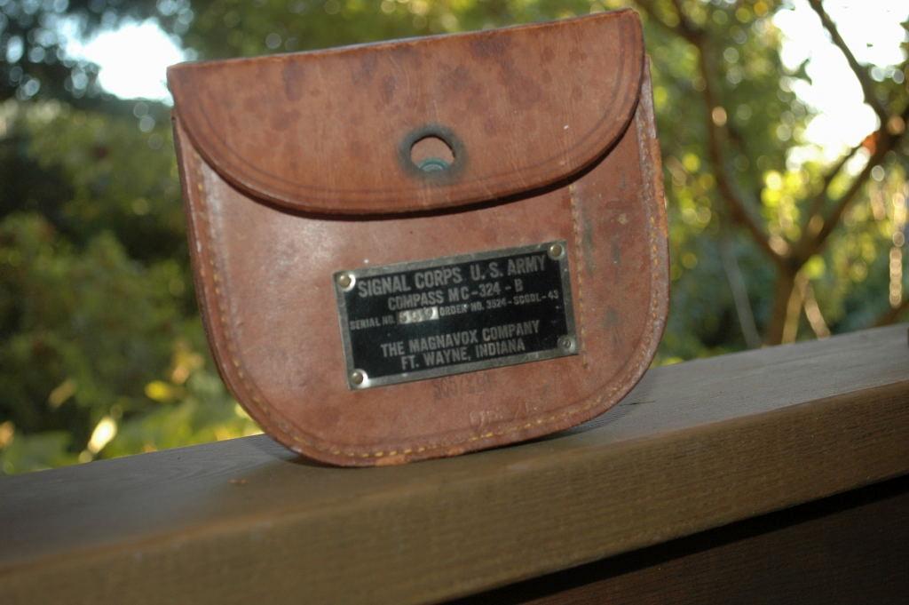A. Lietz Co. San Fransisco Signal Corps U.S. Army Compass in Leather Case