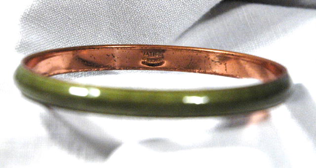 Matisse Renoir Olive Green Enamel on Copper