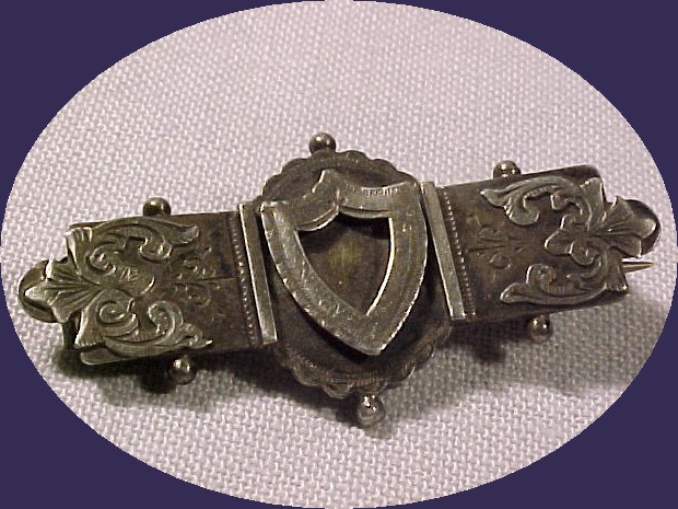 Victorian Keepsake Hair Frame Bar Pin