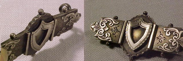 Victorian Keepsake Hair Frame Bar Pin