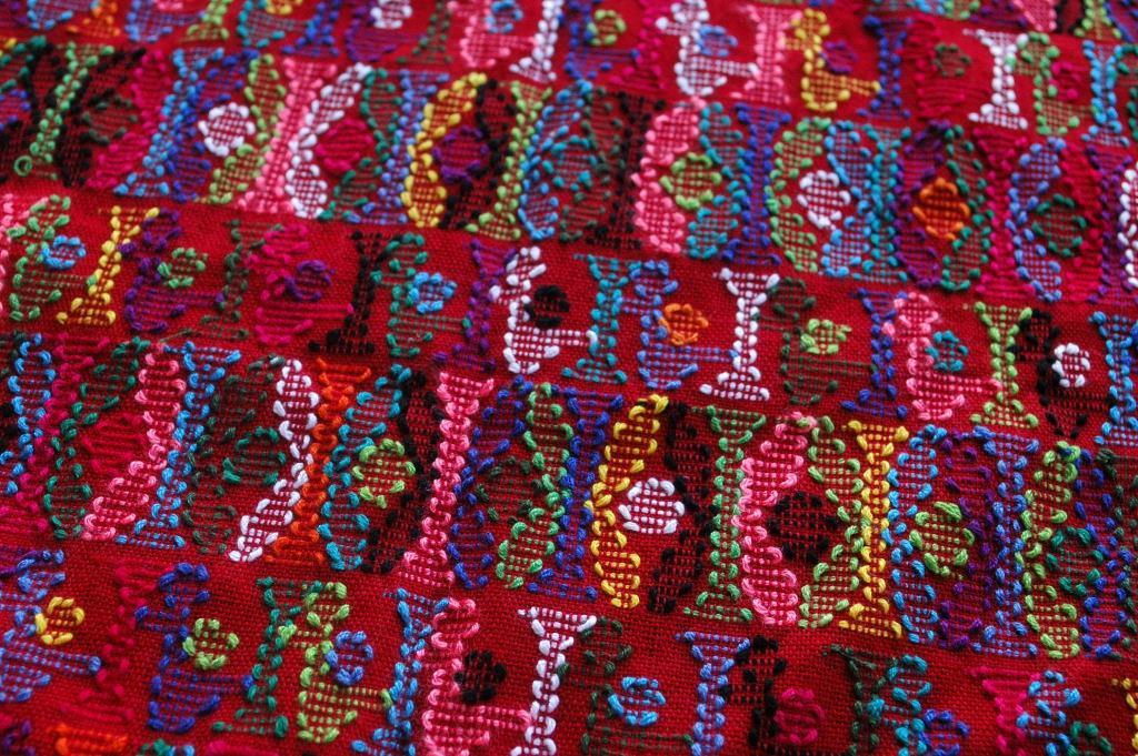Guatemala Mayan Tzute Carrying Cloth or Table Cloth from the Alta Verapaz Region.