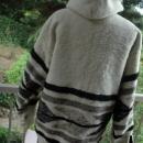 Momostenango Guatemala Wool Hooded Parka, Coat Jacket L