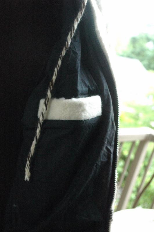 Momostenango Guatemala Wool Hooded Parka, Coat Jacket L