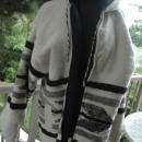 Momostenango Guatemala Wool Hooded Parka, Coat Jacket L